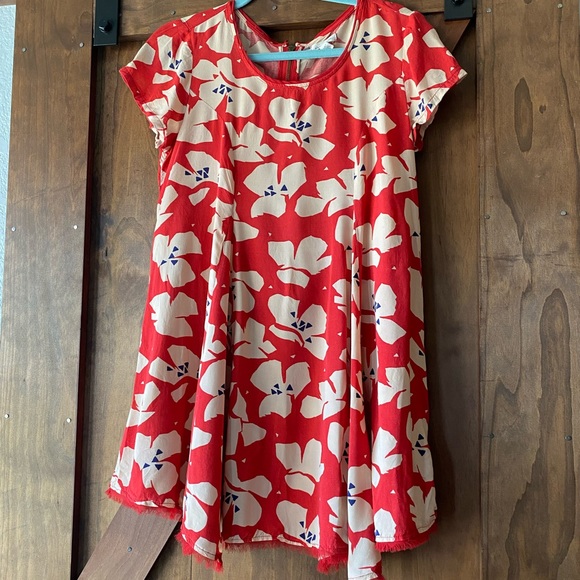 Urban Outfitters Silence + Noise Trapeze Swing Dress with Raw Hem, Small - Picture 2 of 8